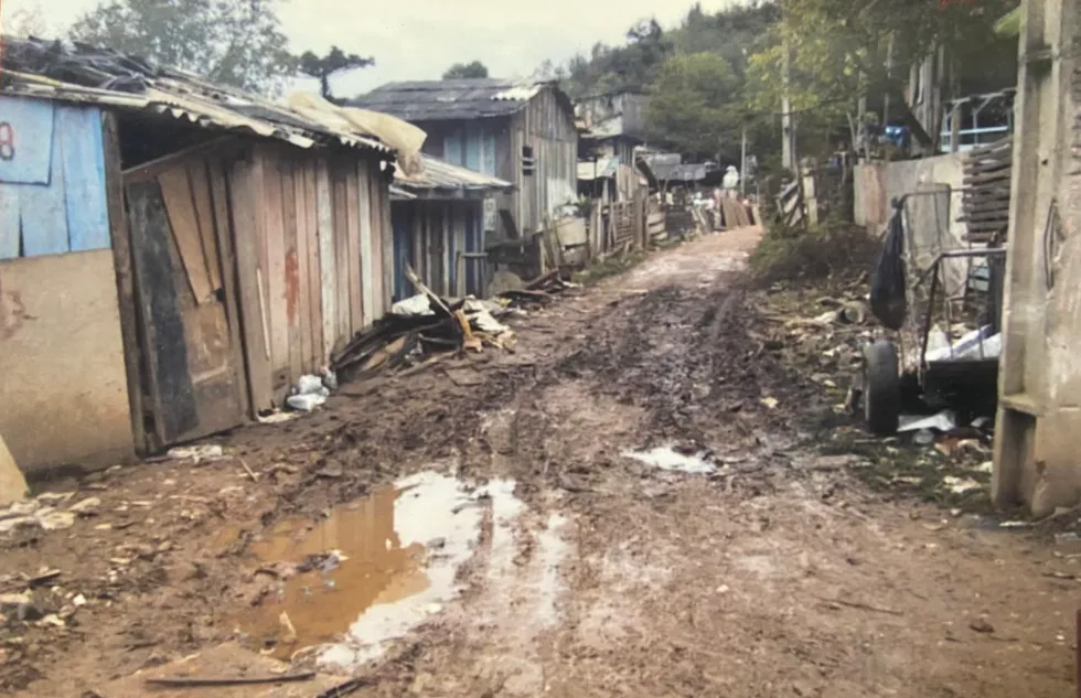 Rua do bairro Bonfim em Almirante Tamandaré